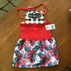 Adorable Flamingo Dog Dress